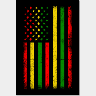 Black History Flag, American Flag Posters and Art